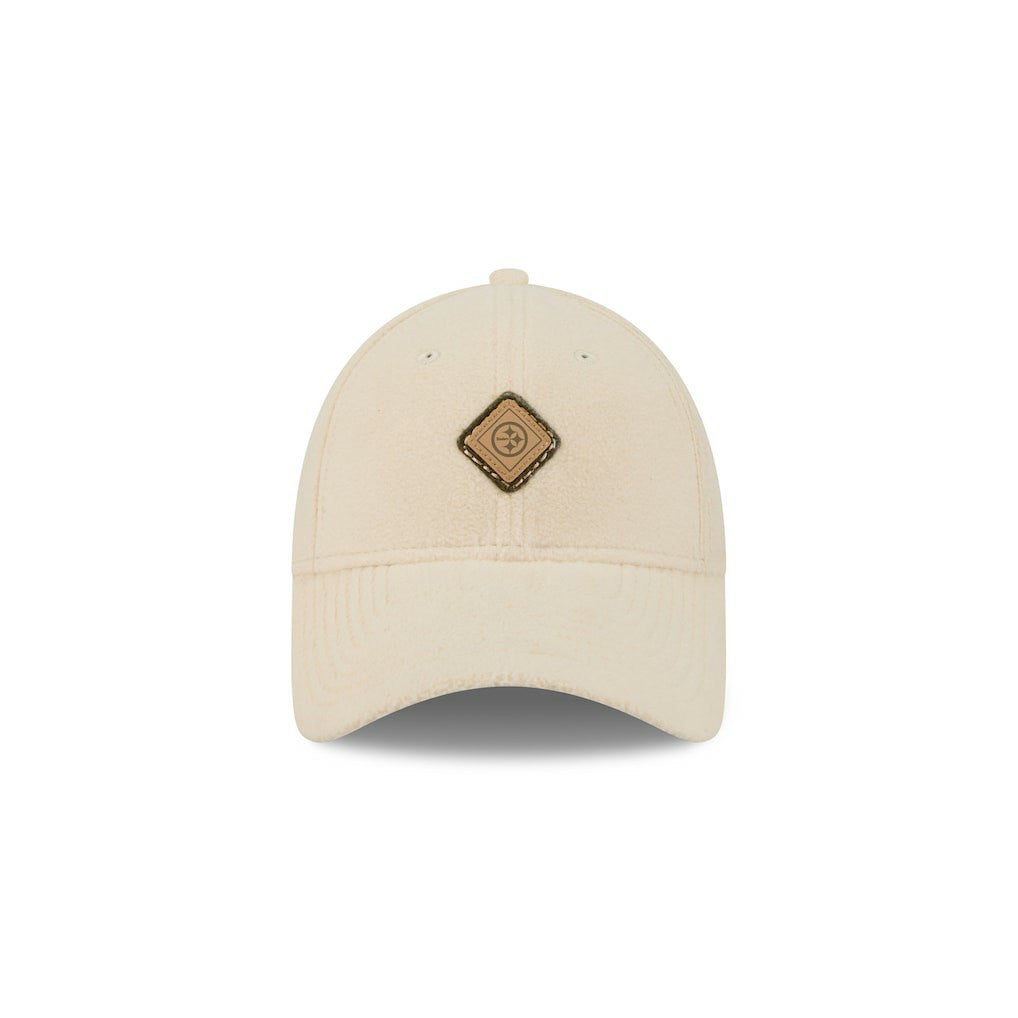Pittsburgh Steelers New Era Women's Comfy 9FORTY Adjustable Hat - Cream - NFL