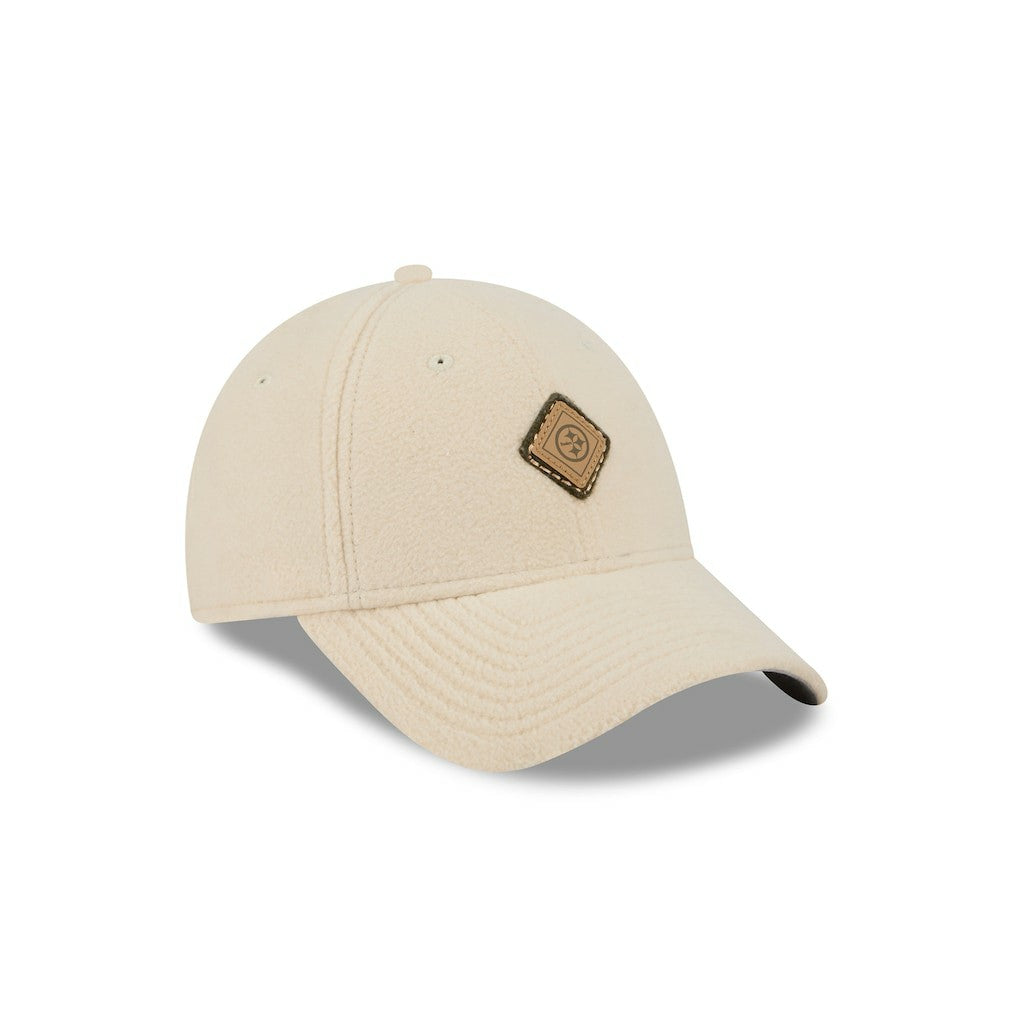 Pittsburgh Steelers New Era Women's Comfy 9FORTY Adjustable Hat - Cream - NFL