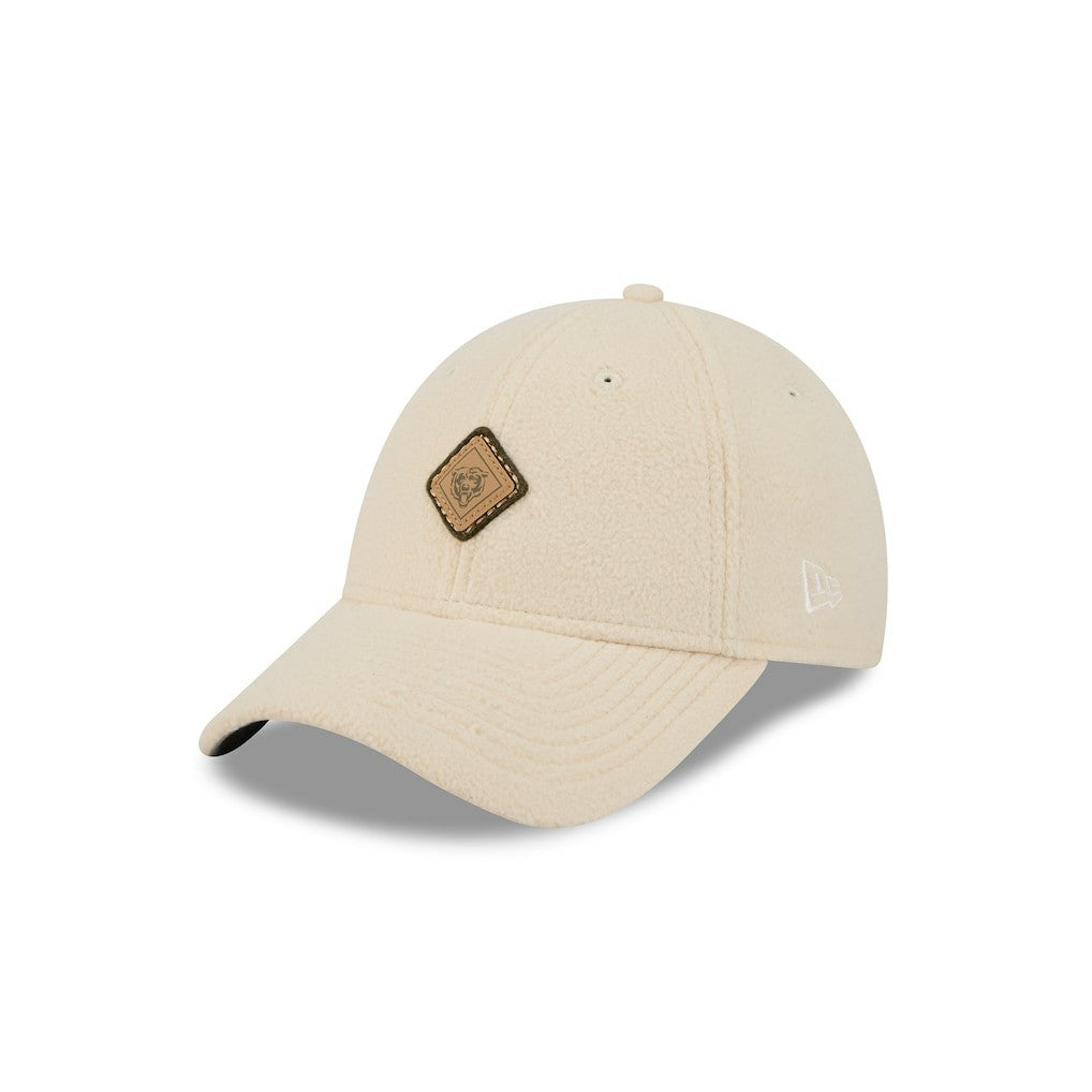 Chicago Bears New Era Women's Comfy 9FORTY Adjustable Hat - Cream - NFL