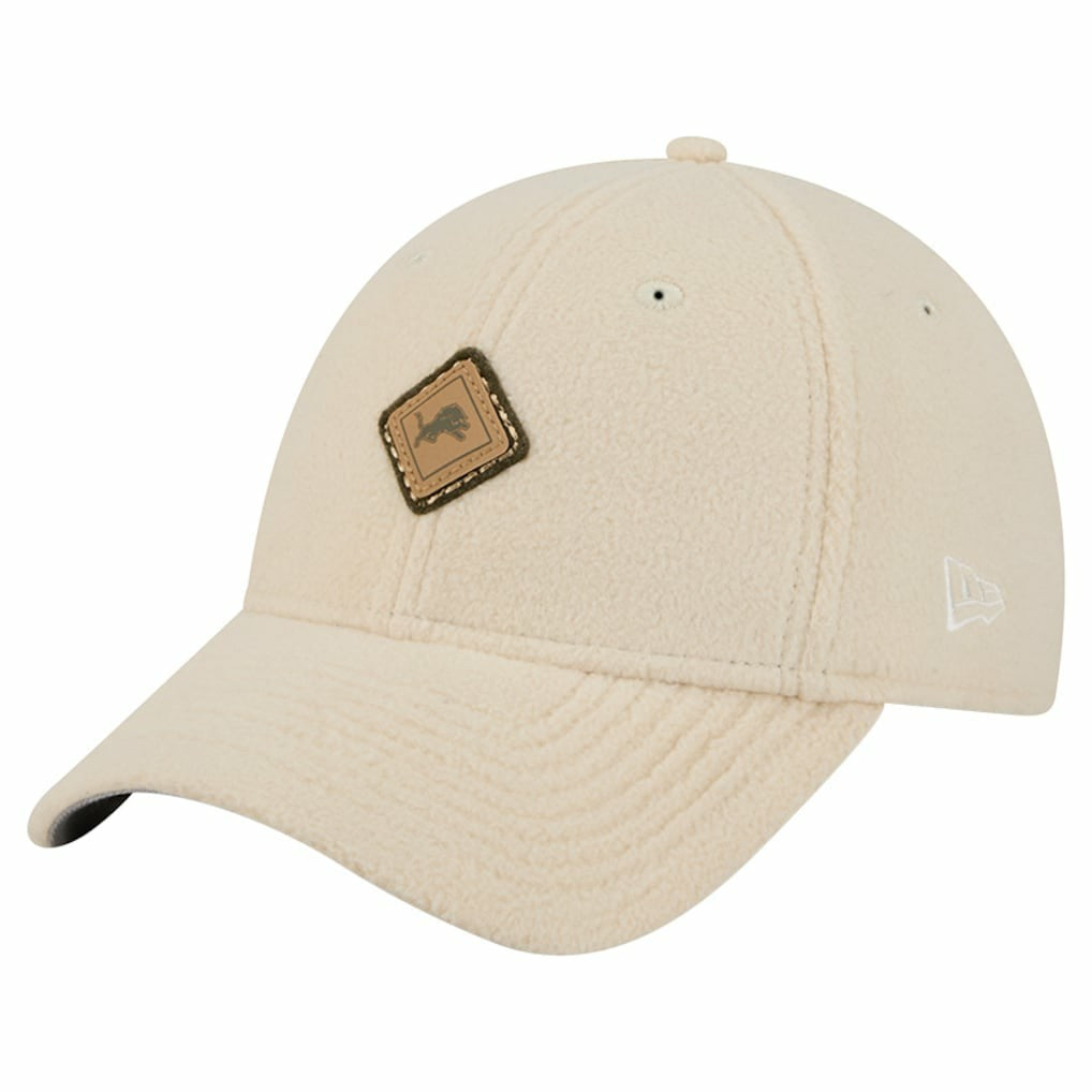 Detroit Lions New Era Women's Comfy 9FORTY Adjustable Hat - Cream - NFL