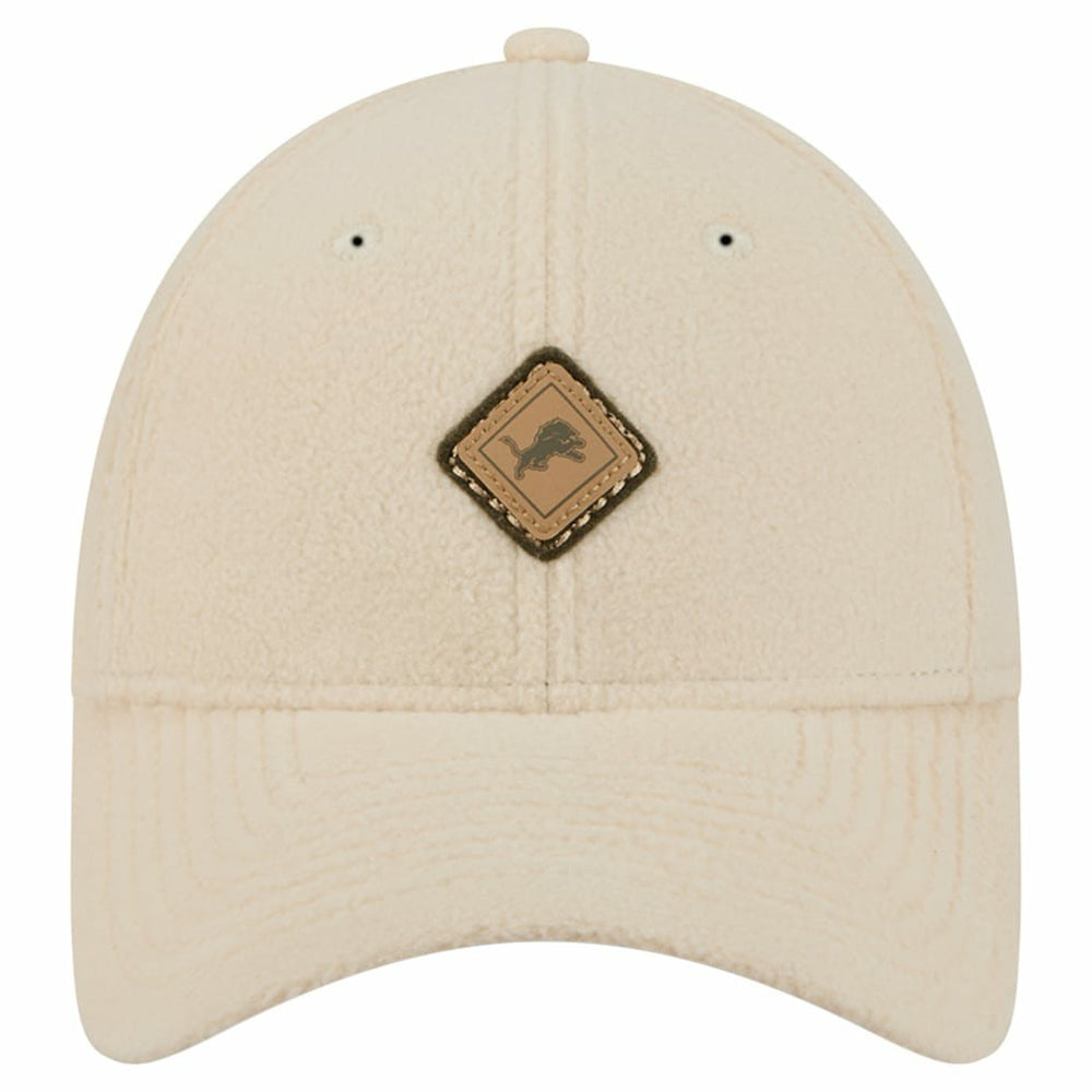 Detroit Lions New Era Women's Comfy 9FORTY Adjustable Hat - Cream - NFL