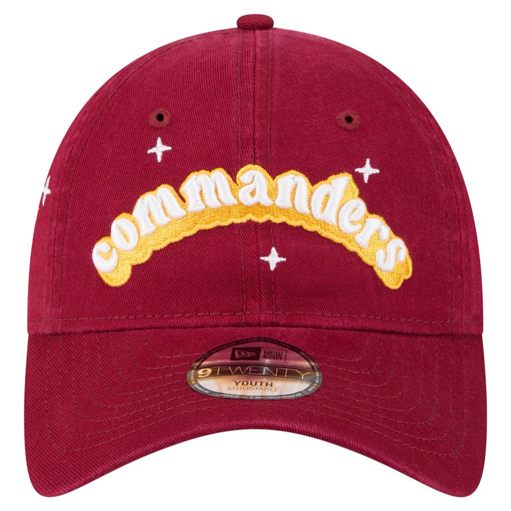 Washington Commanders New Era Girls Youth Cheer 9TWENTY Adjustable Hat - Burgundy - NFL