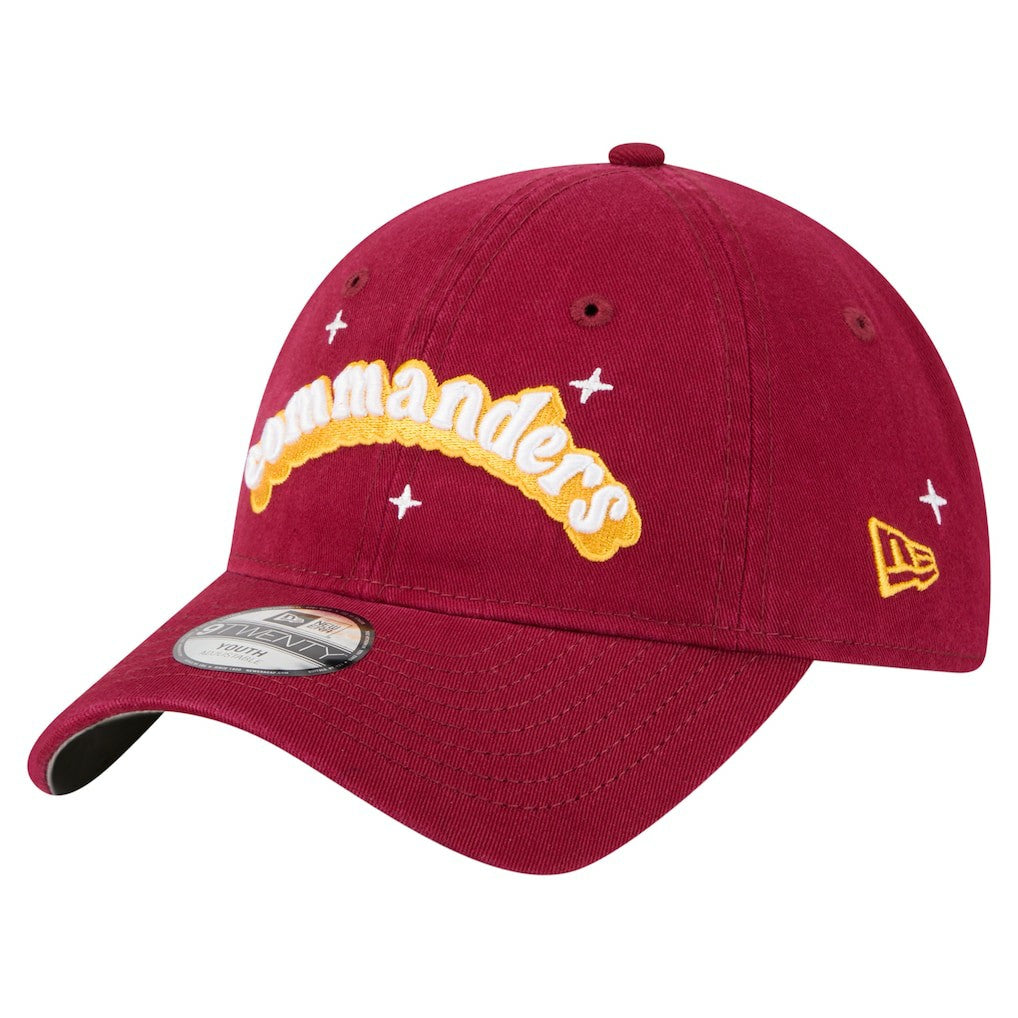 Washington Commanders New Era Girls Youth Cheer 9TWENTY Adjustable Hat - Burgundy - NFL