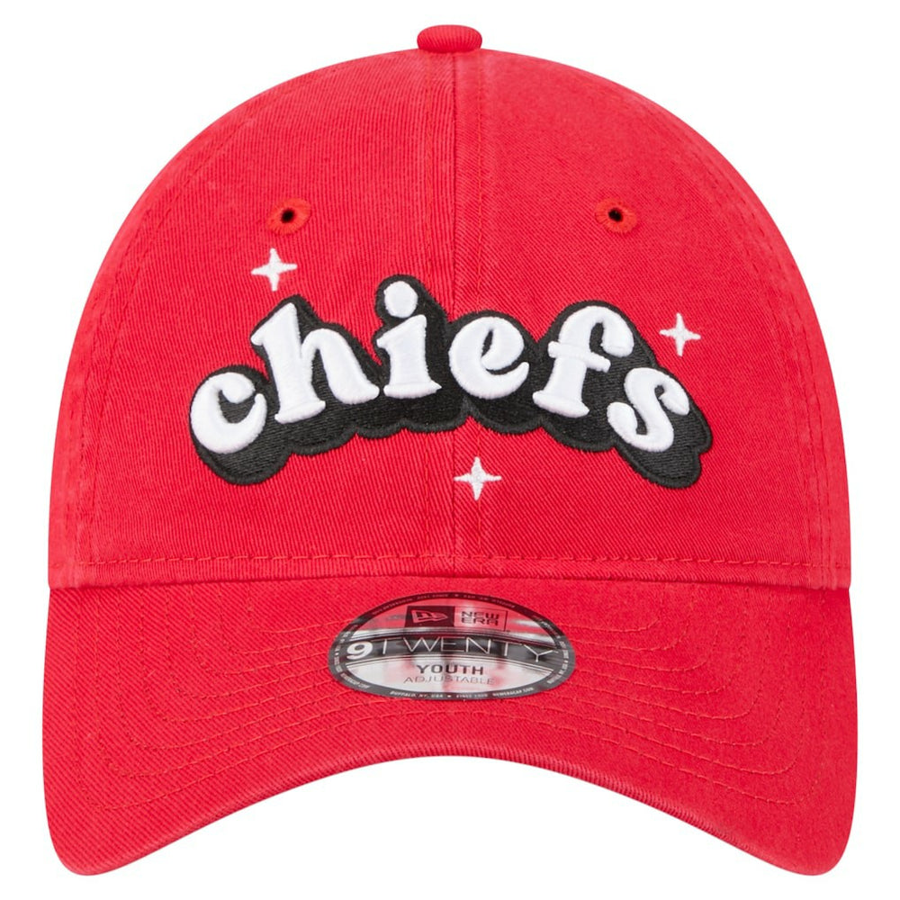 Kansas City Chiefs New Era Girls Youth Cheer 9TWENTY Adjustable Hat - Red - NFL