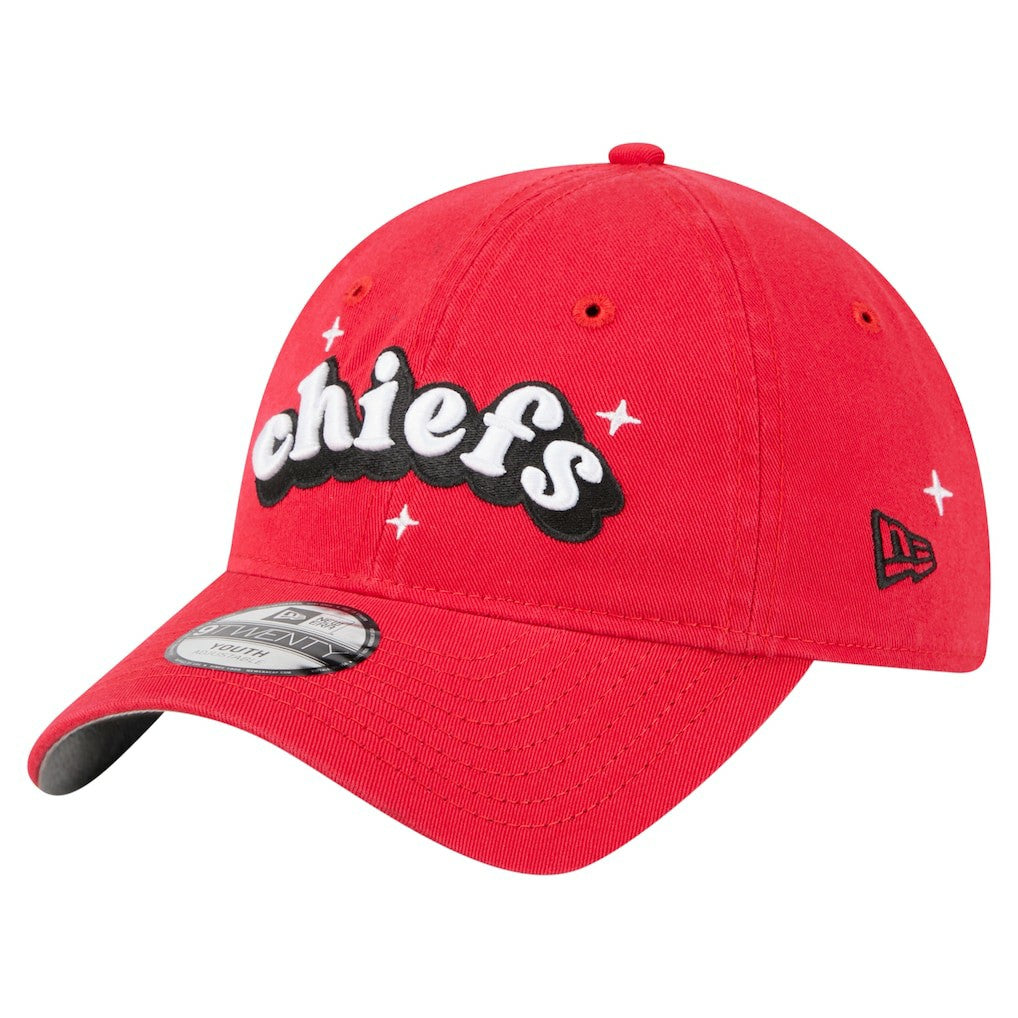Kansas City Chiefs New Era Girls Youth Cheer 9TWENTY Adjustable Hat - Red - NFL