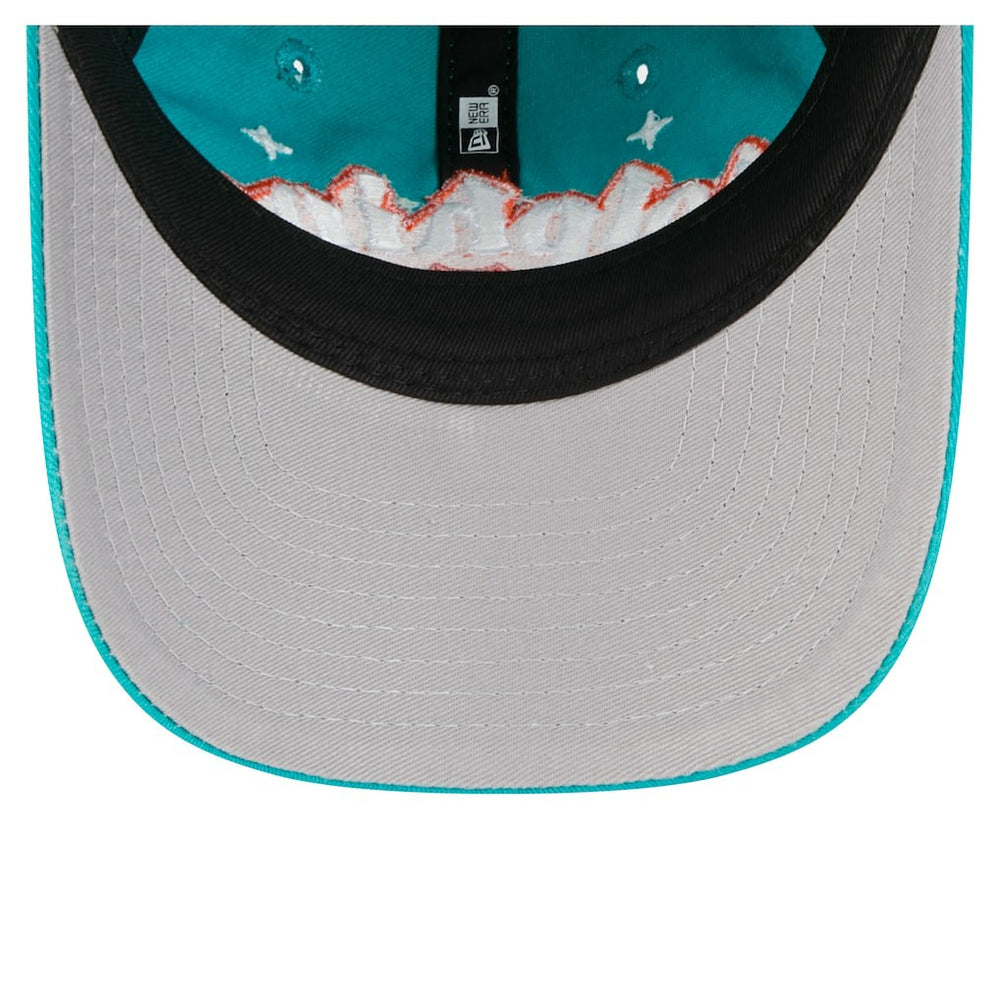 Miami Dolphins New Era Girls Youth Cheer 9TWENTY Adjustable Hat - Aqua - NFL