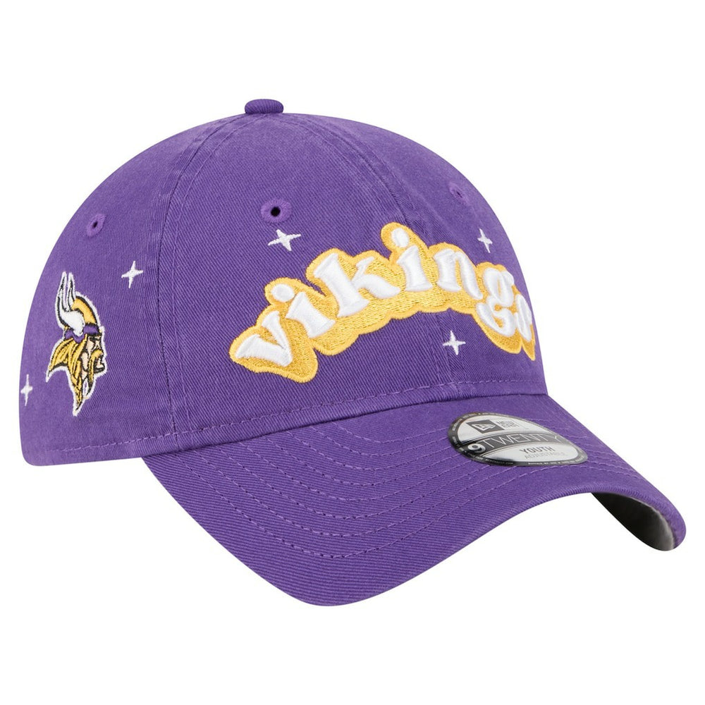 Minnesota Vikings New Era Girls Youth Cheer 9TWENTY Adjustable Hat - Purple - NFL