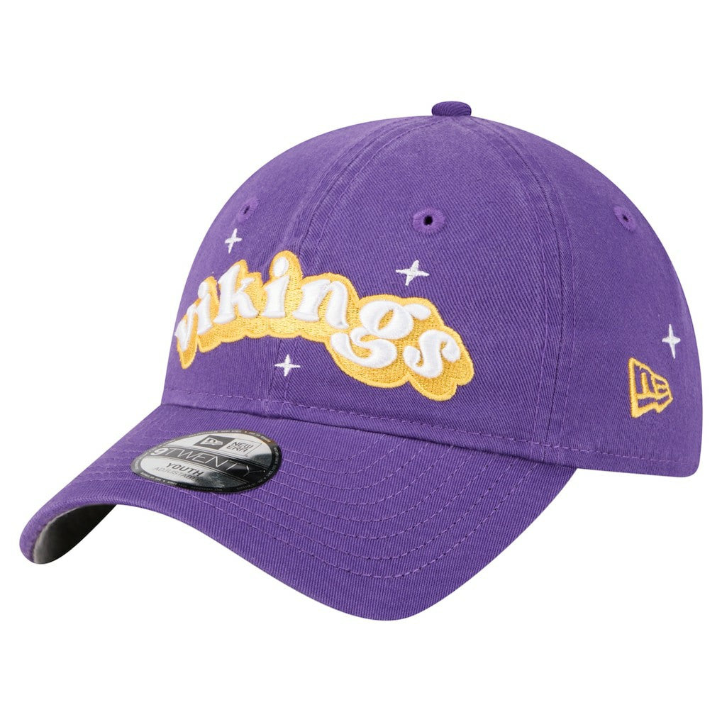 Minnesota Vikings New Era Girls Youth Cheer 9TWENTY Adjustable Hat - Purple - NFL