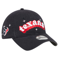 Houston Texans New Era Girls Youth Cheer 9TWENTY Adjustable Hat - Navy - NFL