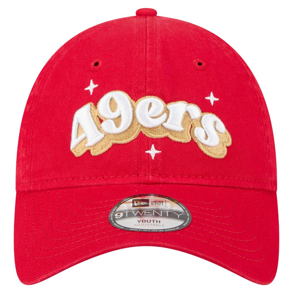 San Francisco 49ers New Era Girls Youth Cheer 9TWENTY Adjustable Hat - Scarlet - NFL