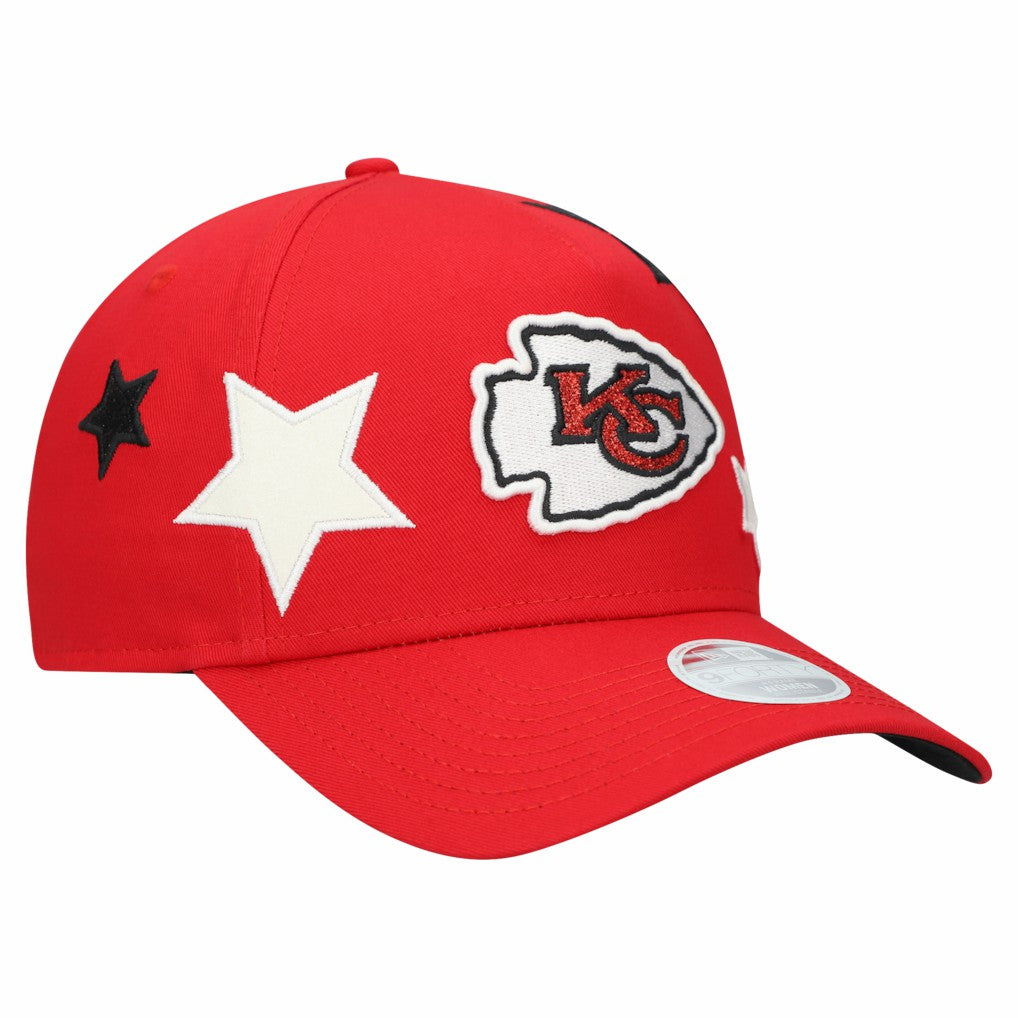 Kansas City Chiefs New Era Women's Stardom A-Frame 9FORTY Adjustable Hat - Red - NFL