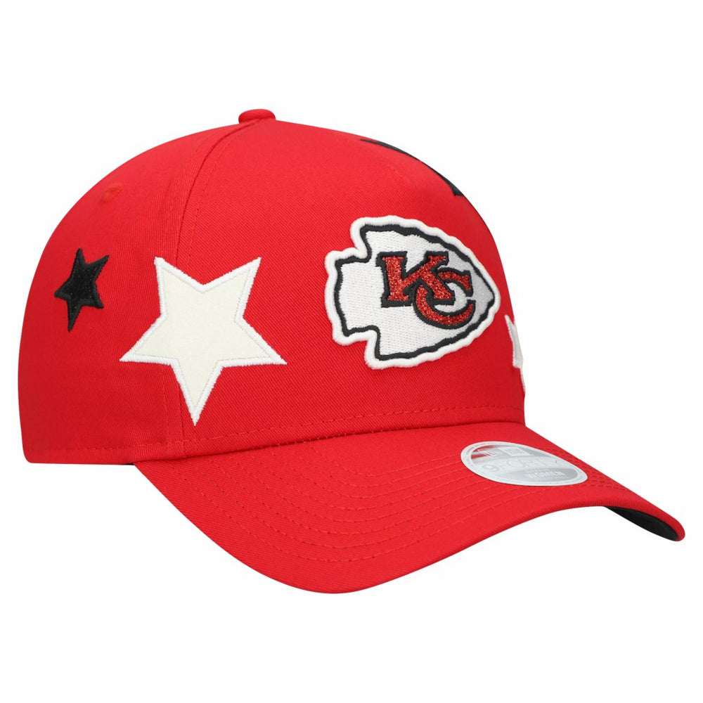 Kansas City Chiefs New Era Women's Stardom A-Frame 9FORTY Adjustable Hat - Red - NFL