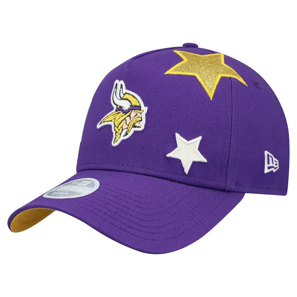 Minnesota Vikings New Era Women's Stardom A-Frame 9FORTY Adjustable Hat - Purple - NFL