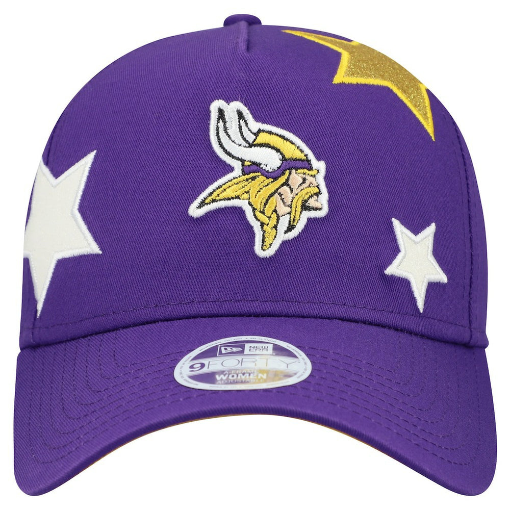 Minnesota Vikings New Era Women's Stardom A-Frame 9FORTY Adjustable Hat - Purple - NFL