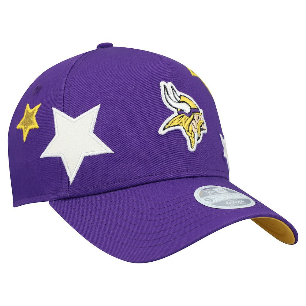 Minnesota Vikings New Era Women's Stardom A-Frame 9FORTY Adjustable Hat - Purple - NFL