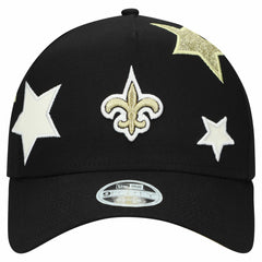 New Orleans Saints New Era Women's Stardom A-Frame 9FORTY Adjustable Hat - Black - NFL