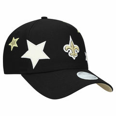 New Orleans Saints New Era Women's Stardom A-Frame 9FORTY Adjustable Hat - Black - NFL