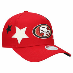San Francisco 49ers New Era Women's Stardom A-Frame 9FORTY Adjustable Hat - Scarlet - NFL