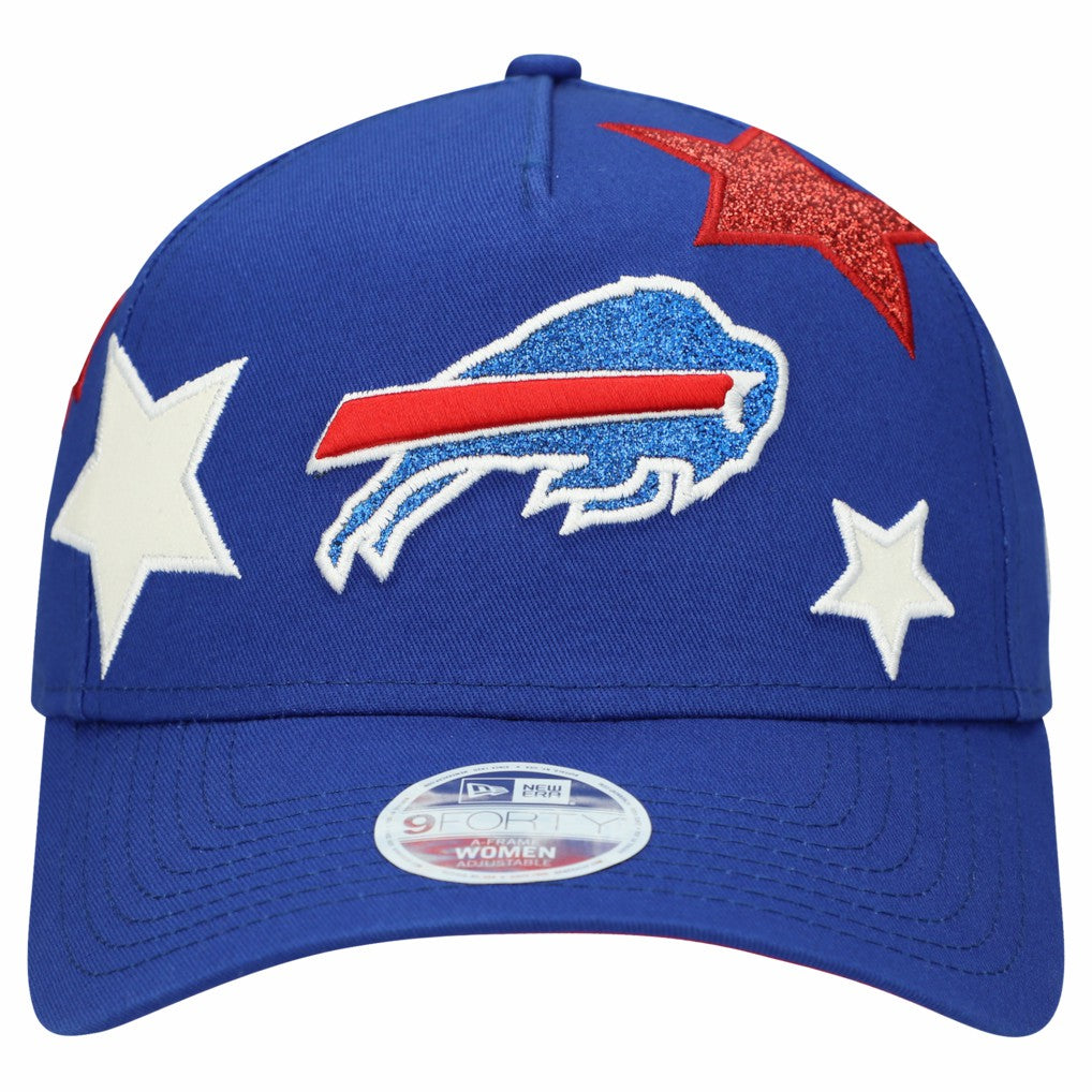 Buffalo Bills New Era Women's Stardom A-Frame 9FORTY Adjustable Hat - Royal - NFL