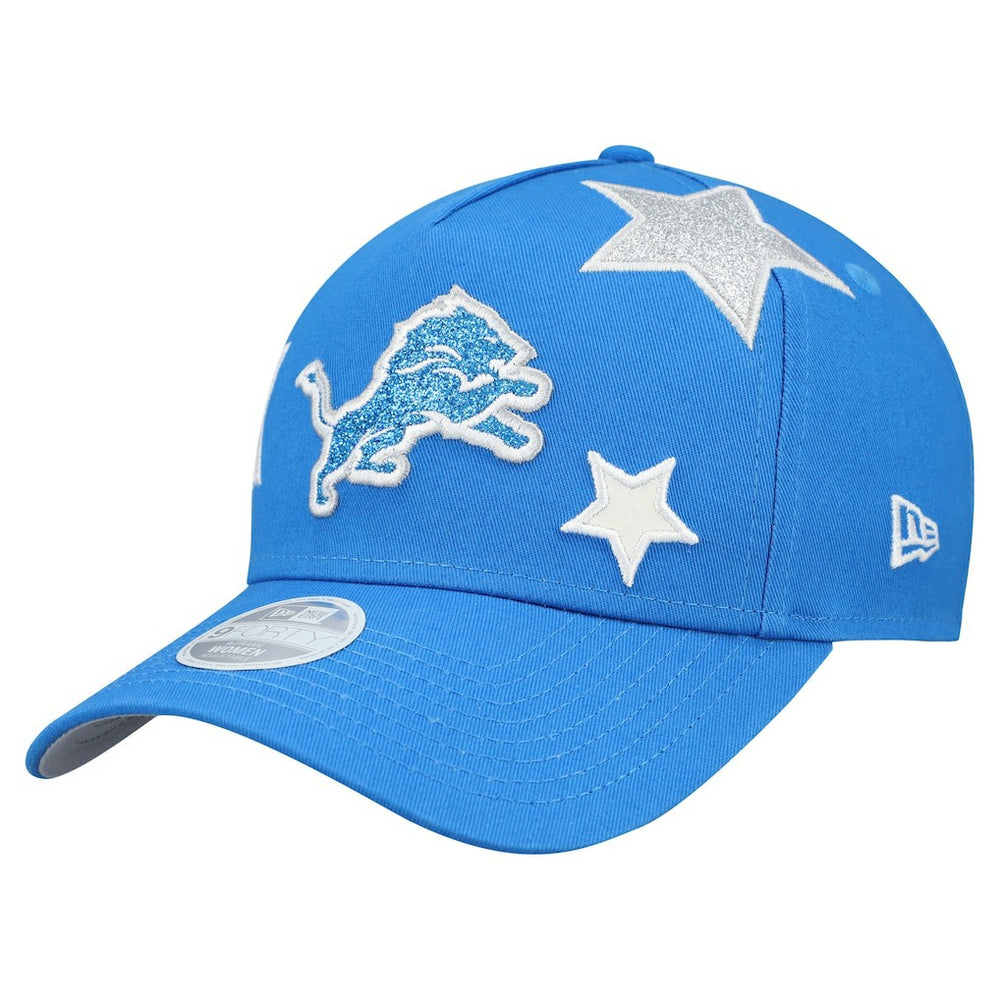 Detroit Lions New Era Women's Stardom A-Frame 9FORTY Adjustable Hat - Blue - NFL