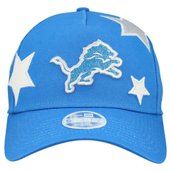 Detroit Lions New Era Women's Stardom A-Frame 9FORTY Adjustable Hat - Blue - NFL