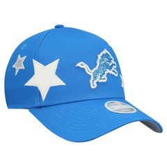 Detroit Lions New Era Women's Stardom A-Frame 9FORTY Adjustable Hat - Blue - NFL