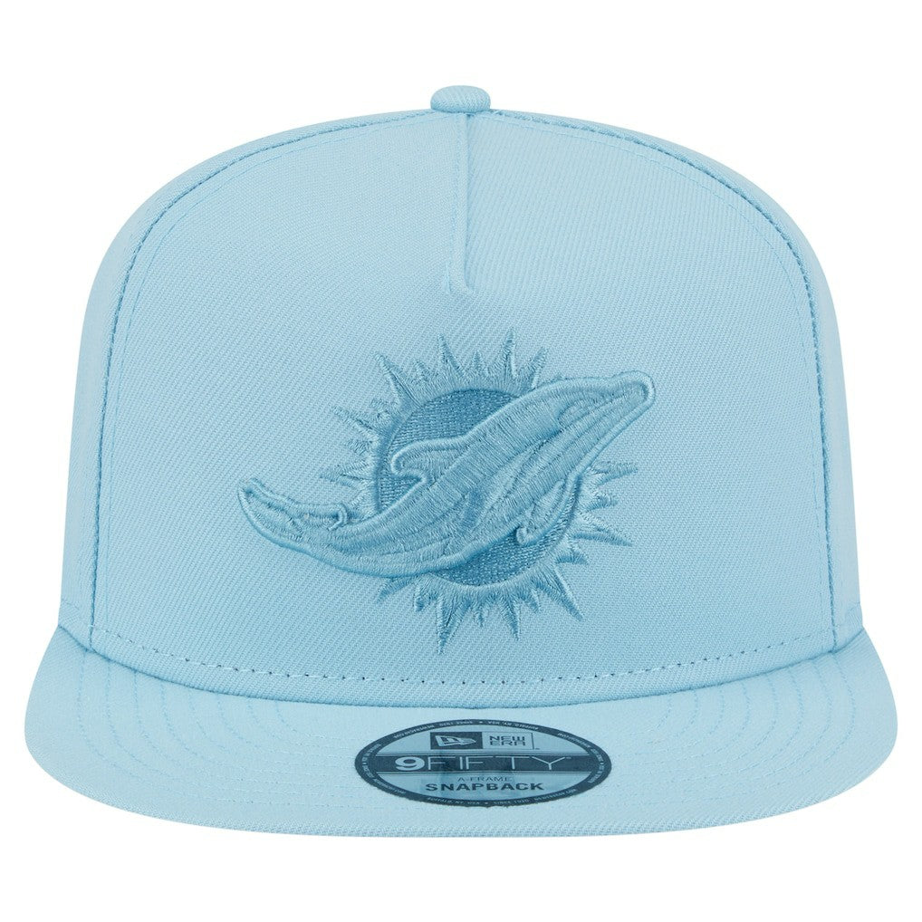 Miami Dolphins New Era Color Pack A-Frame 9FIFTY Snapback Hat - Light Blue - NFL