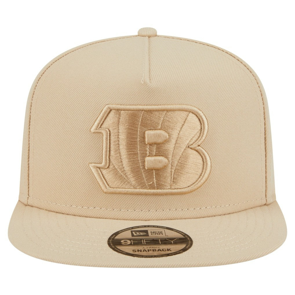 Cincinnati Bengals New Era Color Pack A-Frame 9FIFTY Snapback Hat - Light Beige - NFL