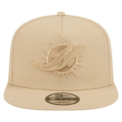 Miami Dolphins New Era Color Pack A-Frame 9FIFTY Snapback Hat - Light Beige - NFL