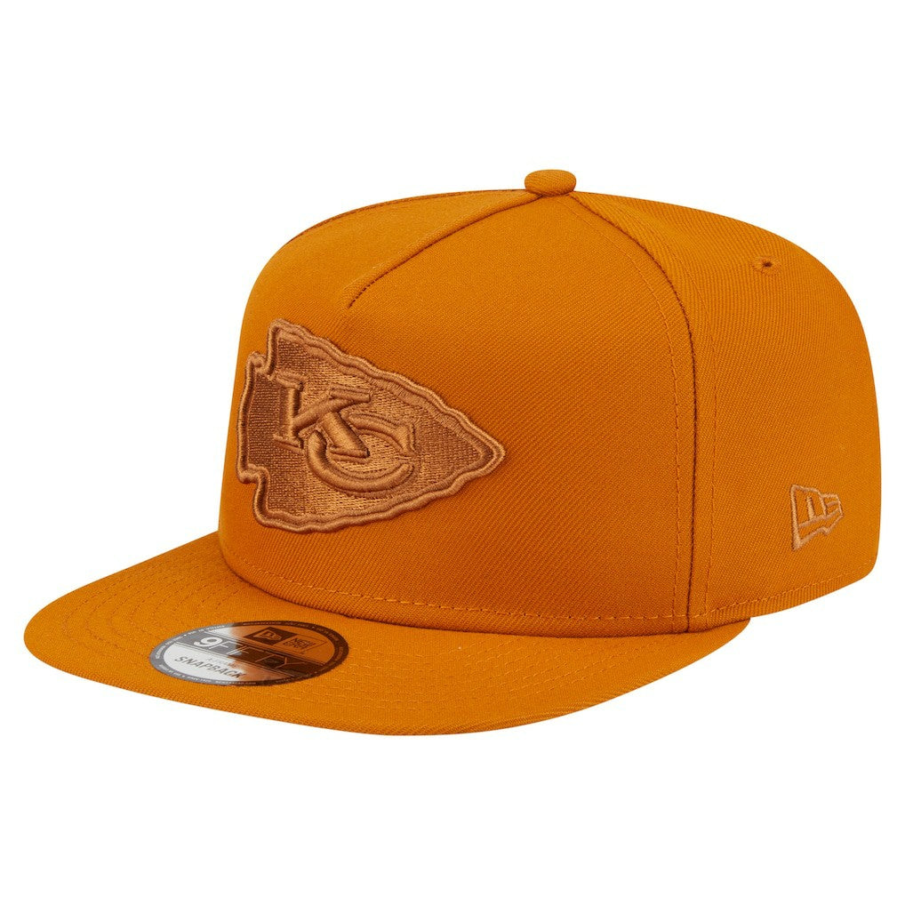 Kansas City Chiefs New Era Color Pack A-Frame 9FIFTY Snapback Hat - Brown - NFL