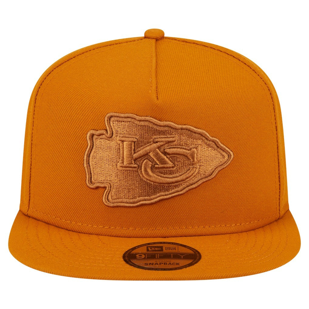 Kansas City Chiefs New Era Color Pack A-Frame 9FIFTY Snapback Hat - Brown - NFL