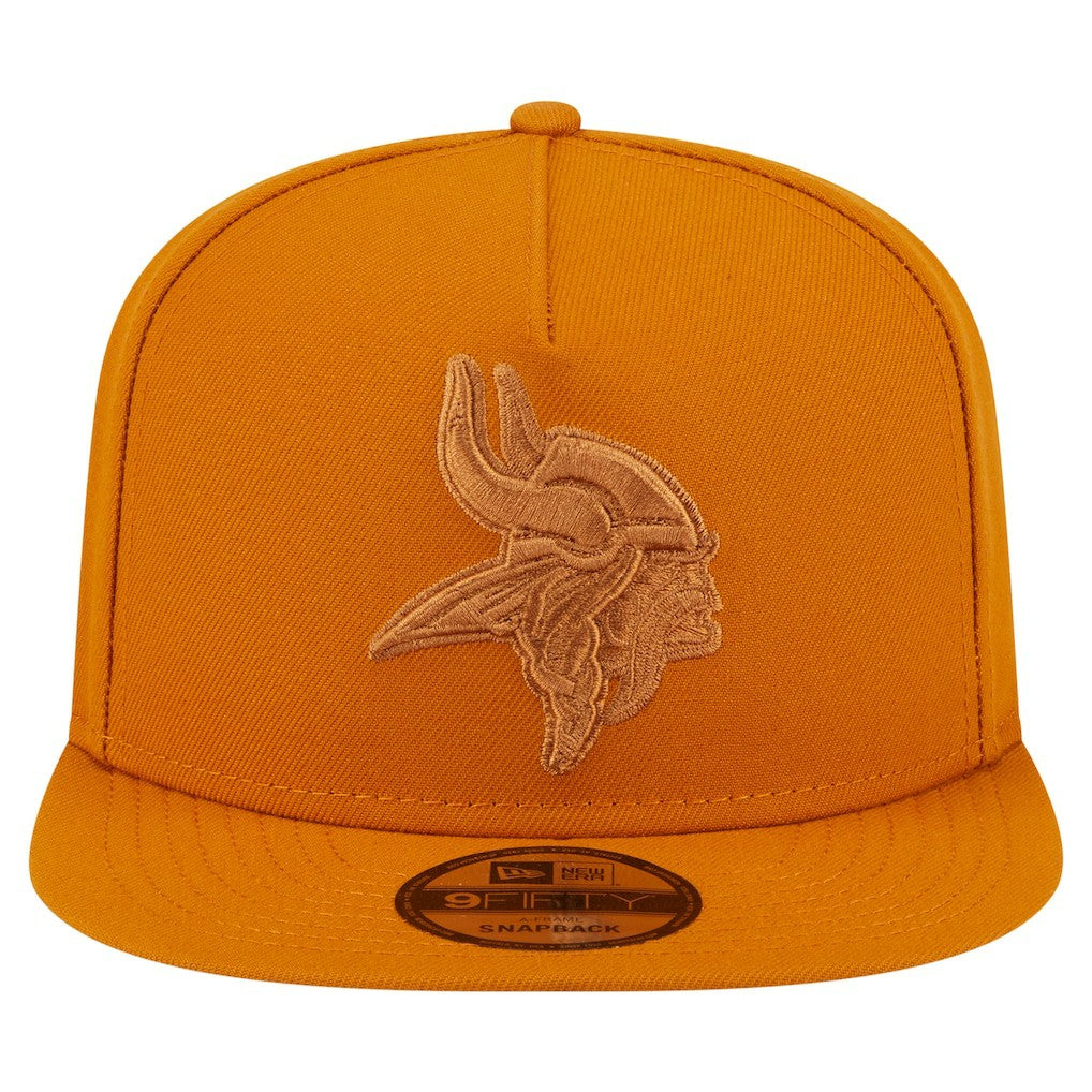 Minnesota Vikings New Era Color Pack A-Frame 9FIFTY Snapback Hat - Brown - NFL