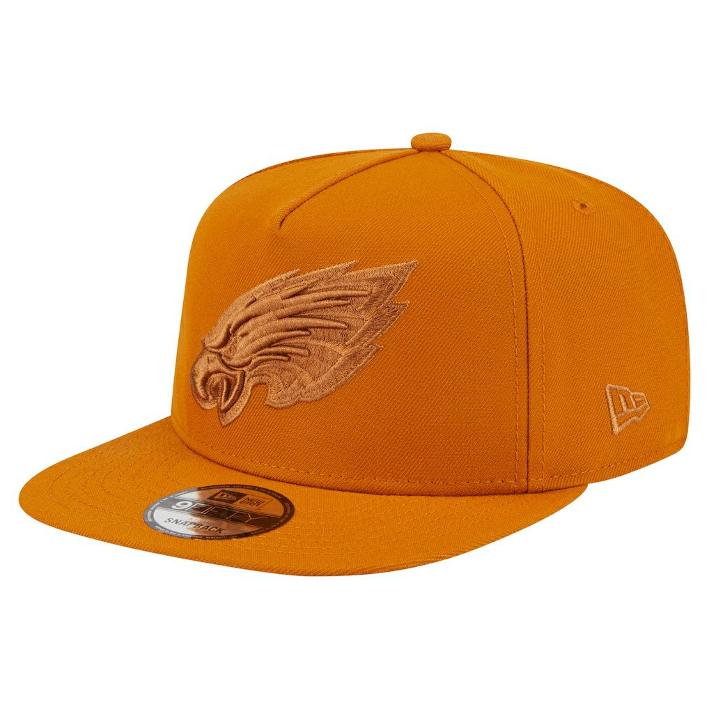 Philadelphia Eagles New Era Color Pack A-Frame 9FIFTY Snapback Hat - Brown - NFL