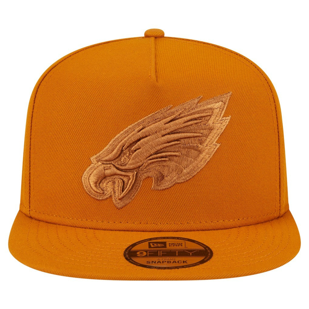 Philadelphia Eagles New Era Color Pack A-Frame 9FIFTY Snapback Hat - Brown - NFL