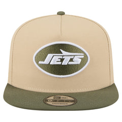 New York Jets New Era Color Pack A-Frame 9FIFTY Snapback Hat - Khaki/Olive - NFL