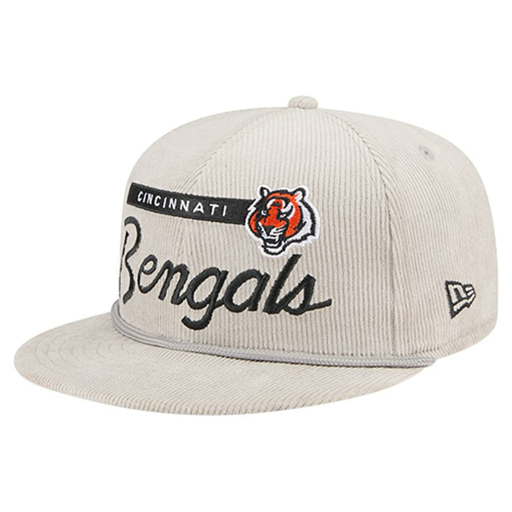 Cincinnati Bengals New Era Cord Rope Corduroy 9FIFTY Snapback Hat - Gray - NFL