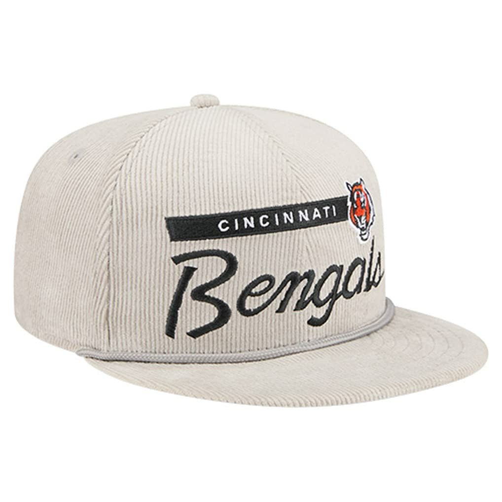 Cincinnati Bengals New Era Cord Rope Corduroy 9FIFTY Snapback Hat - Gray - NFL