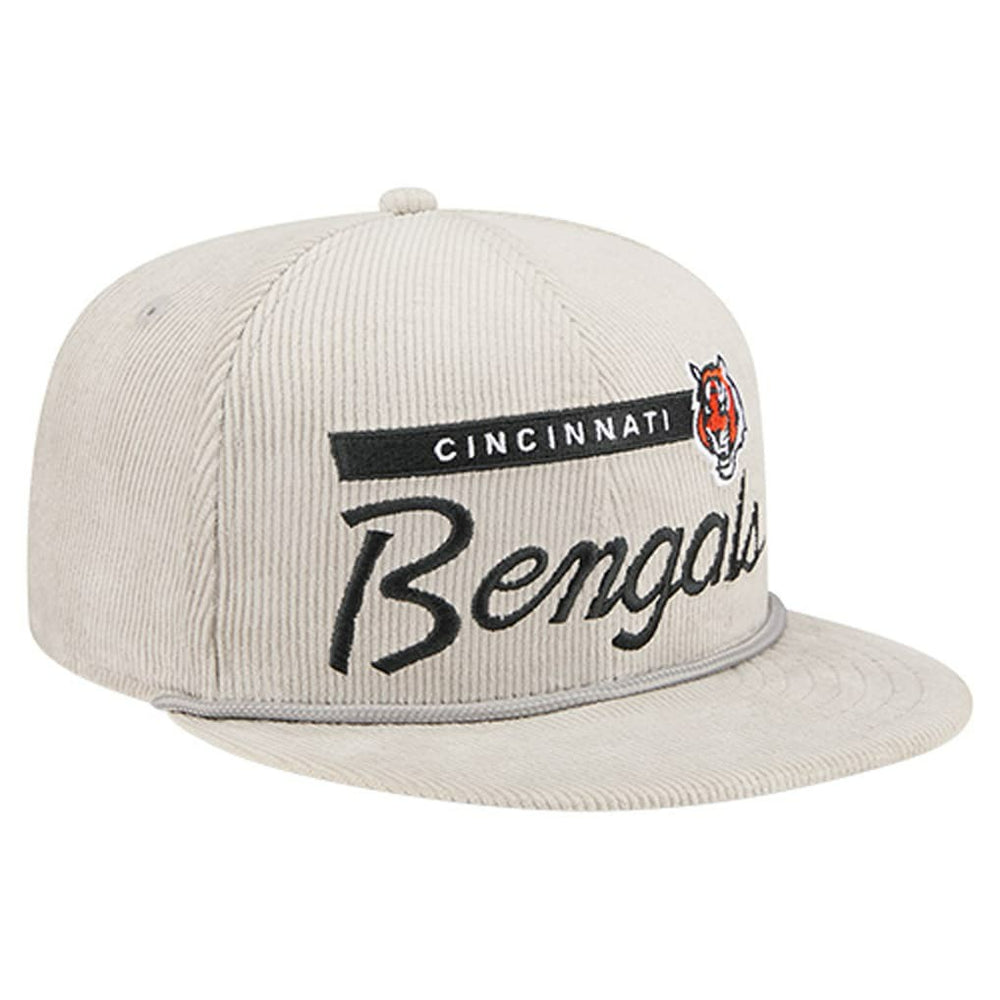 Cincinnati Bengals New Era Cord Rope Corduroy 9FIFTY Snapback Hat - Gray - NFL