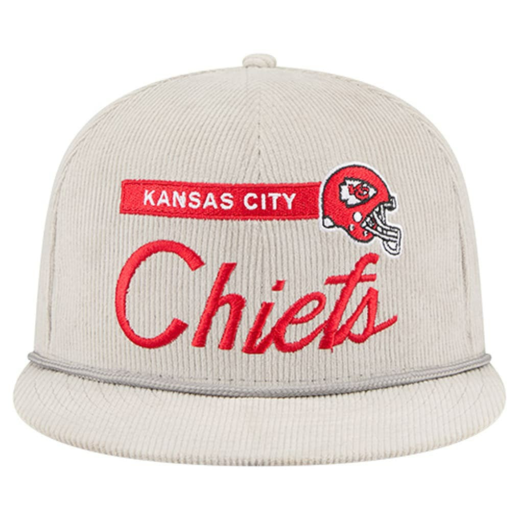 Kansas City Chiefs New Era Cord Rope Corduroy 9FIFTY Snapback Hat - Gray - NFL