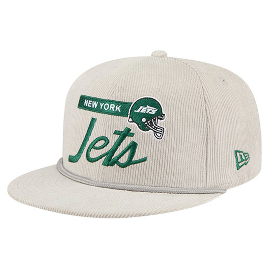 New York Jets New Era Cord Rope Corduroy 9FIFTY Snapback Hat - Gray - NFL