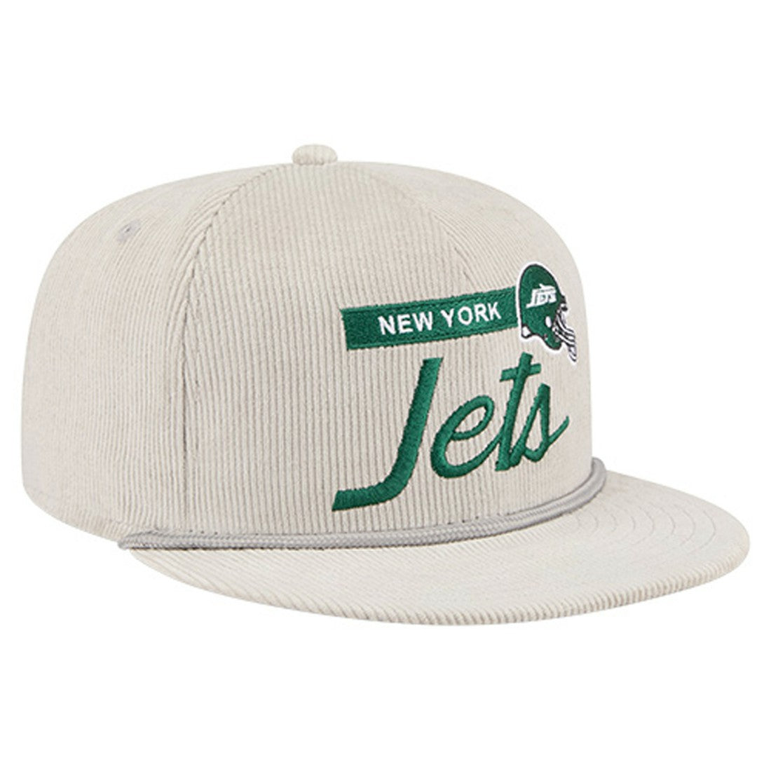 New York Jets New Era Cord Rope Corduroy 9FIFTY Snapback Hat - Gray - NFL