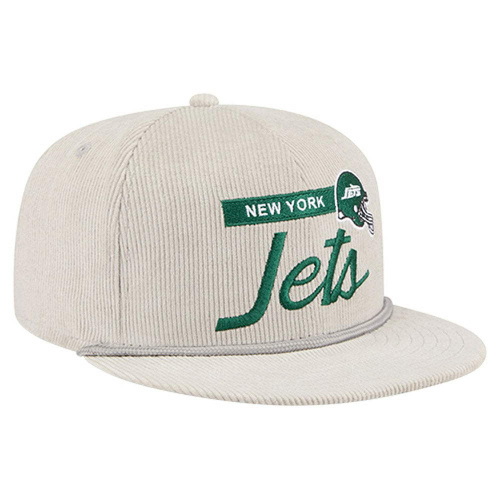 New York Jets New Era Cord Rope Corduroy 9FIFTY Snapback Hat - Gray - NFL