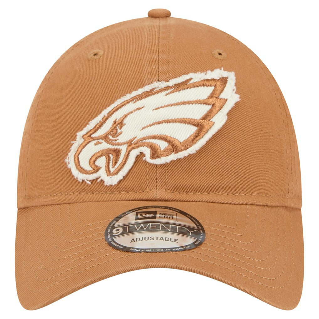 Philadelphia Eagles New Era Stamp 9TWENTY Adjustable Hat - Brown - NFL