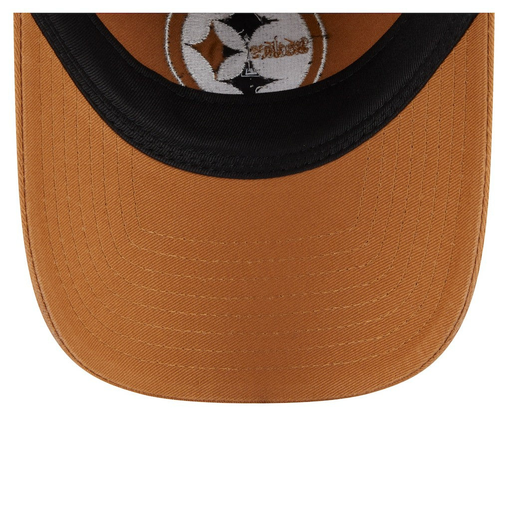 Pittsburgh Steelers New Era Stamp 9TWENTY Adjustable Hat - Brown - NFL