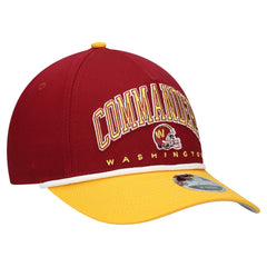 Washington Commanders New Era Youth Arch COOLERA 9FORTY A-Frame Adjustable Hat - Burgundy/Gold - NFL