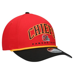 Kansas City Chiefs New Era Youth Arch COOLERA 9FORTY A-Frame Adjustable Hat - Red/Black - NFL