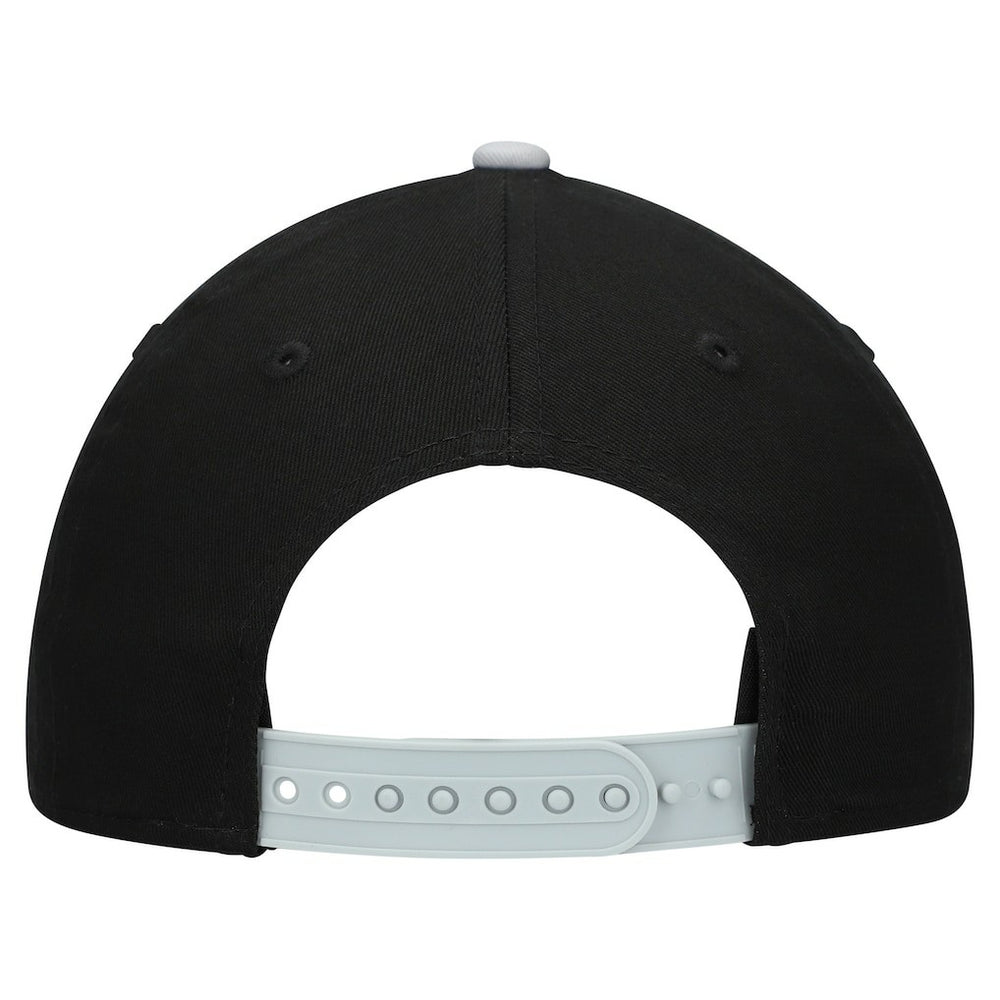 Las Vegas Raiders New Era Youth Arch COOLERA 9FORTY A-Frame Adjustable Hat - Black/Silver - NFL