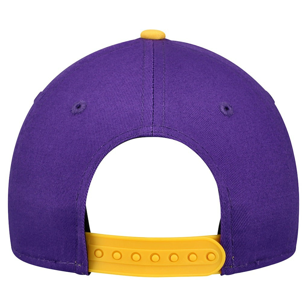 Minnesota Vikings New Era Youth Arch COOLERA 9FORTY A-Frame Adjustable Hat - Purple/Gold - NFL