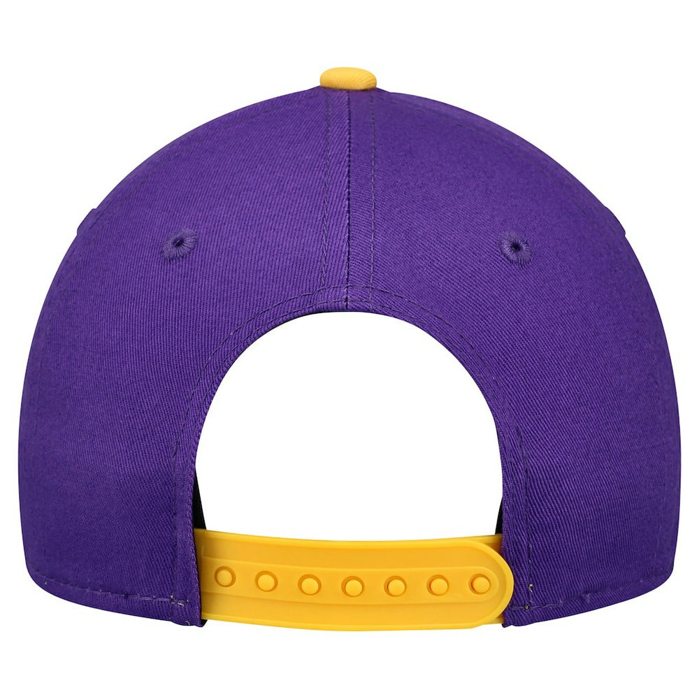 Minnesota Vikings New Era Youth Arch COOLERA 9FORTY A-Frame Adjustable Hat - Purple/Gold - NFL
