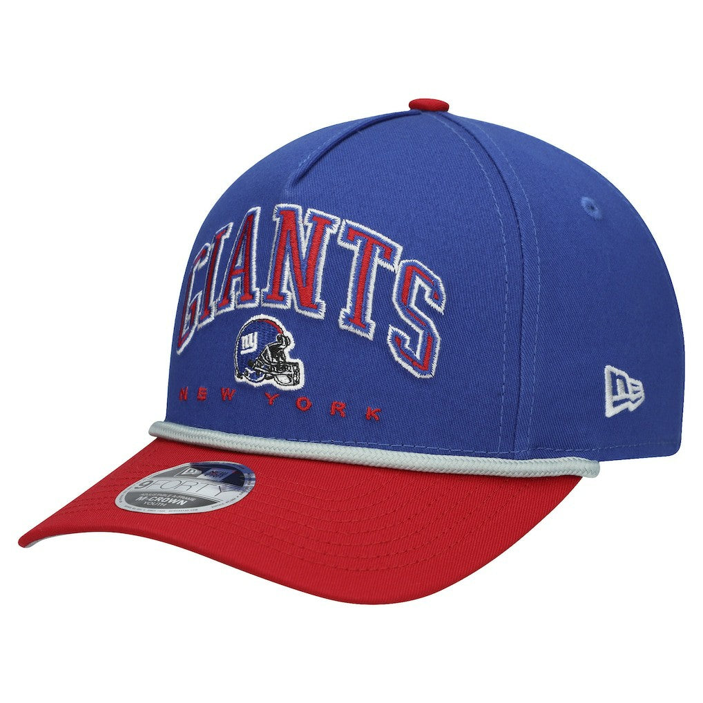 New York Giants New Era Youth Arch COOLERA 9FORTY A-Frame Adjustable Hat - Royal/Red - NFL